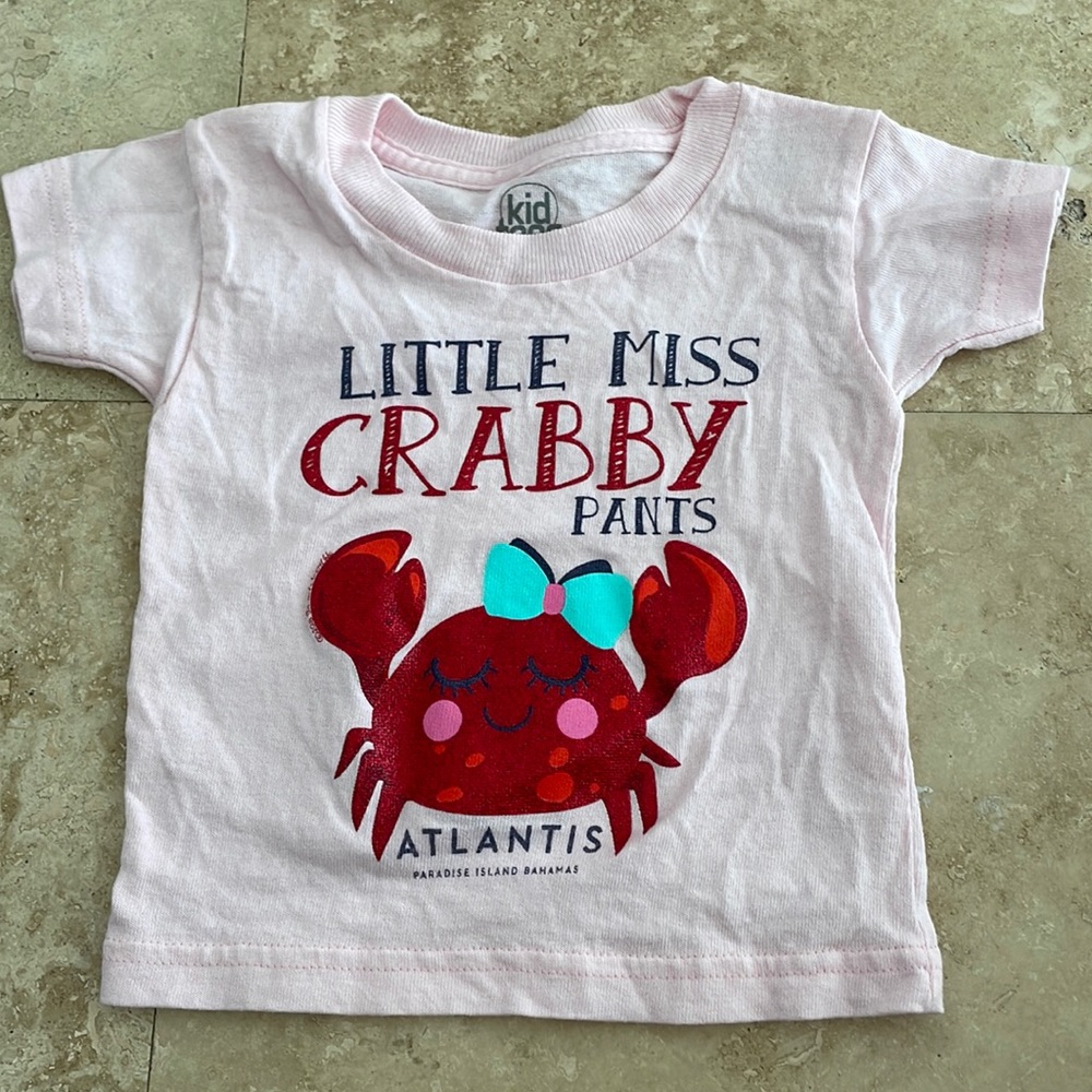 Little miss crabby pants Atlantis tshirt